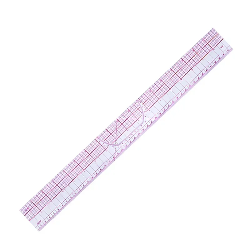 45cm Tailor Multi-function Grading Ruler Double Side Metric Straight Ruler Sewing Craft Tool Plastic Transparent Ruler