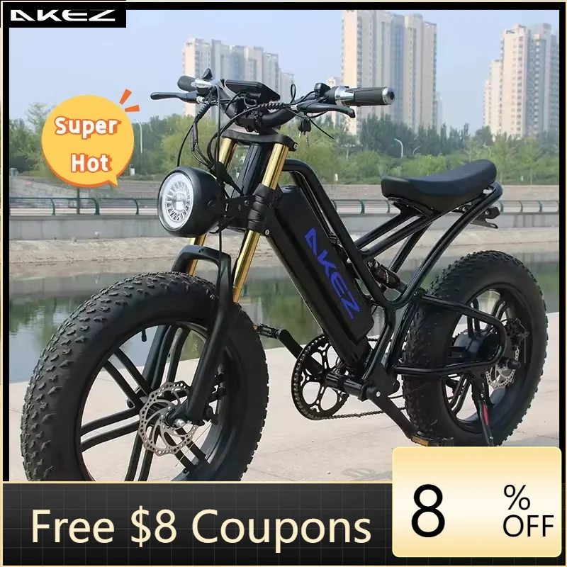 

STLF DZ WJW Advanced A STOCK New Style 20 Inch 48V comfort Mountain Electric Bike 500w 750w 1000w Akez Off Road Electric Bike F