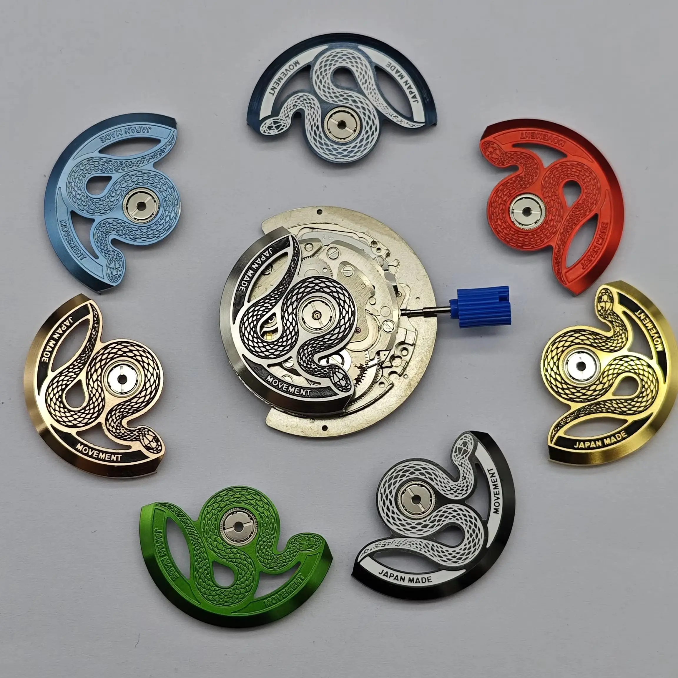 

Applicable to NH35 and NH36 movements. Automatic rotor. "Chinese Snake" automatic rotor