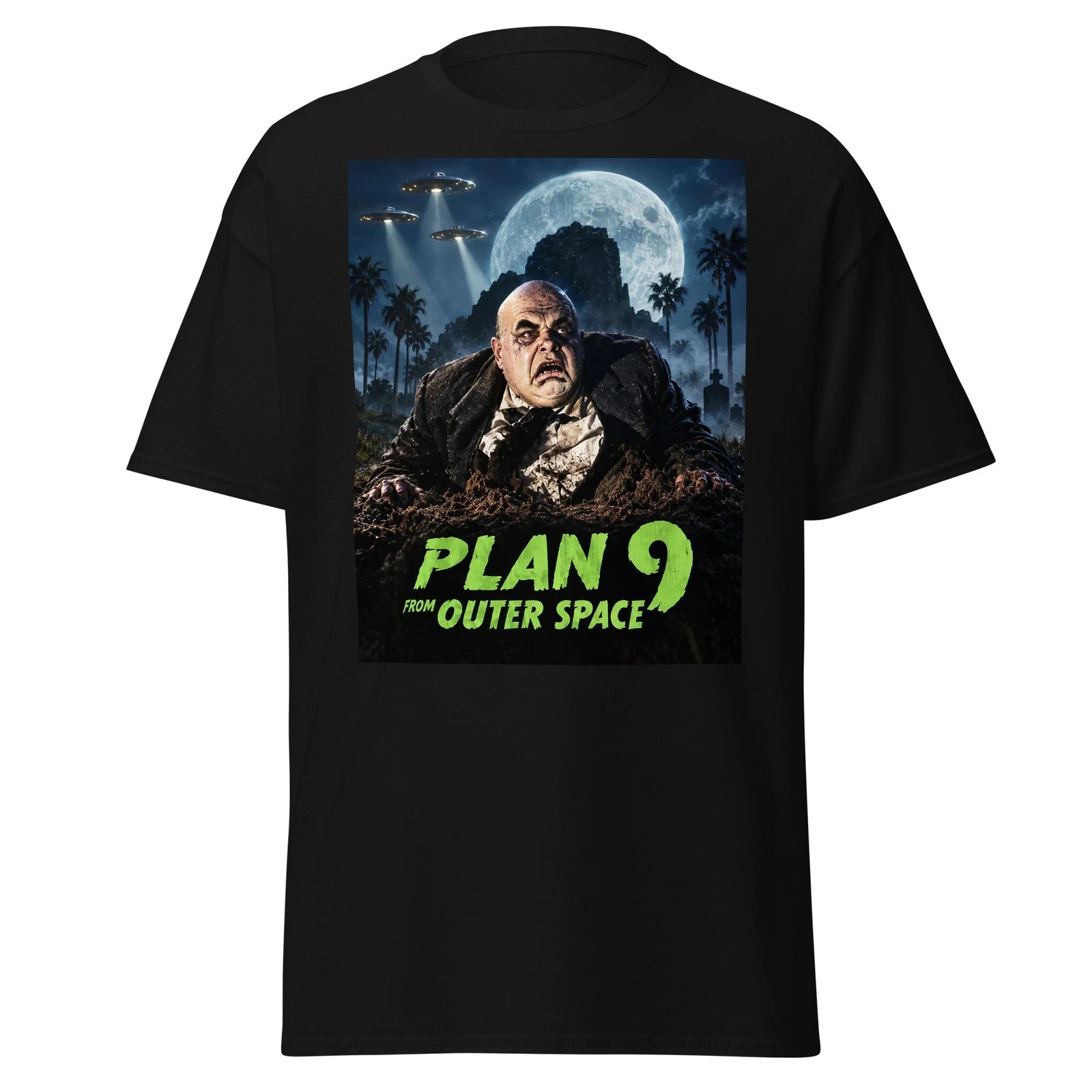 PLAN 9 FROM OUTER SPACE Movie T-shirt Black 
