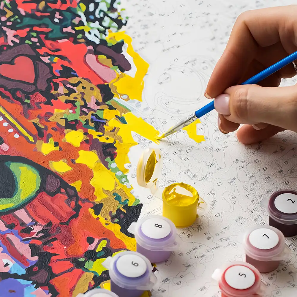 النفط الطلاء بواسطة أرقام القط الرقمية النفط اللوحة الحيوان هريرة الاكريليك الطلاء على قماش رسمت باليد DIY هدية ديكور المنزل