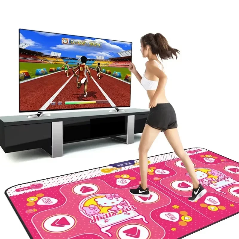 Dance mat connected to TV computer double dance machine home yoga fitness sports supplies