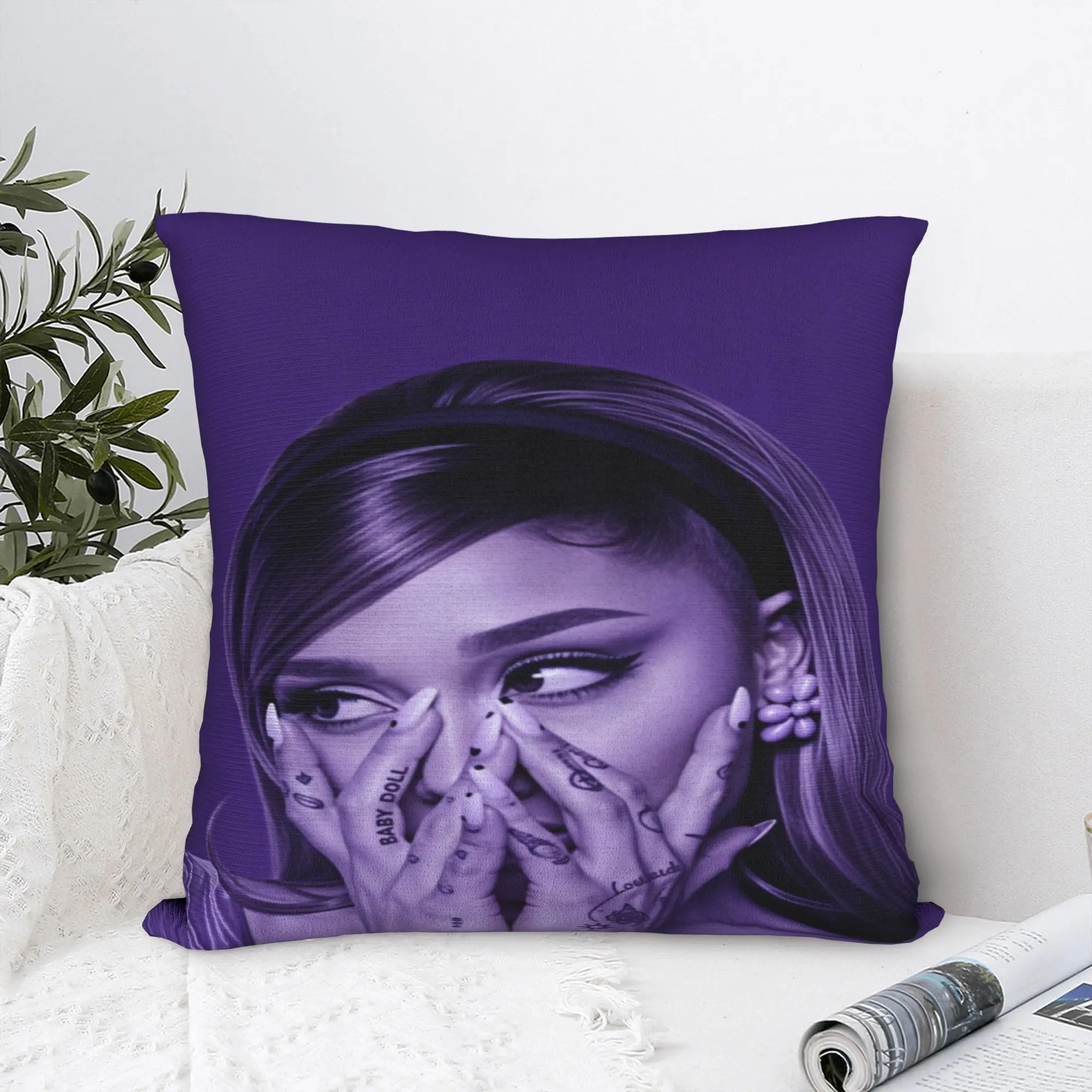 Ariana Grande Pillow Case  Comfy Pillow Cover Vintage Pillowcases For Sofa Home Decoration