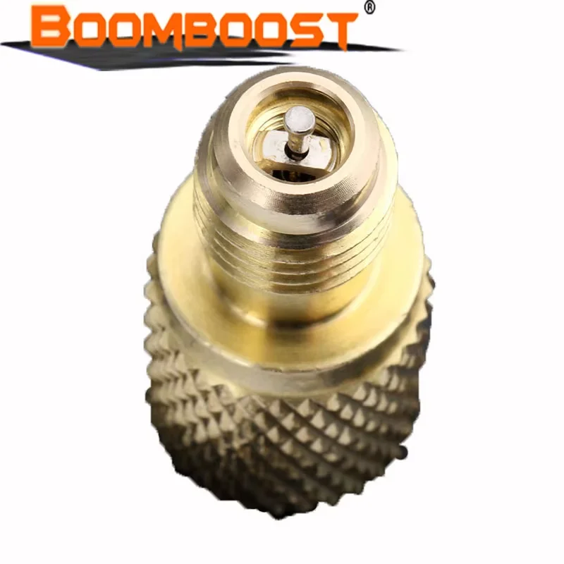 

1 шт. ACME A/C R134a для резервуара хладагента Mayitr, латунный фитинг для труб, переходник 1/4 дюйма, штекер на 1/2 дюйма, гнездо с сердечником клапанов