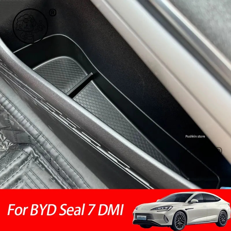 

For BYD Seal 7 DMI SEAL 07 DMI 2025 2026 Silicone Car Door Storage Box Vehicle Door Slot Organizer Car Interior Accessories