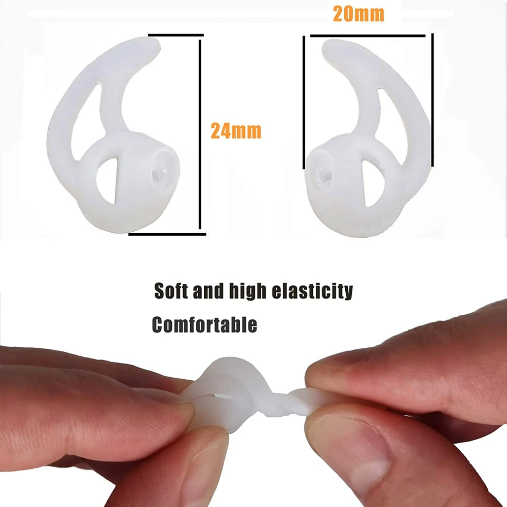 Molde de oreja de aleta de silicona para reemplazo de auricular de Radio bidireccional, puntas de auricular de molde para policía de vigilancia, cabeza de tubo de bobina