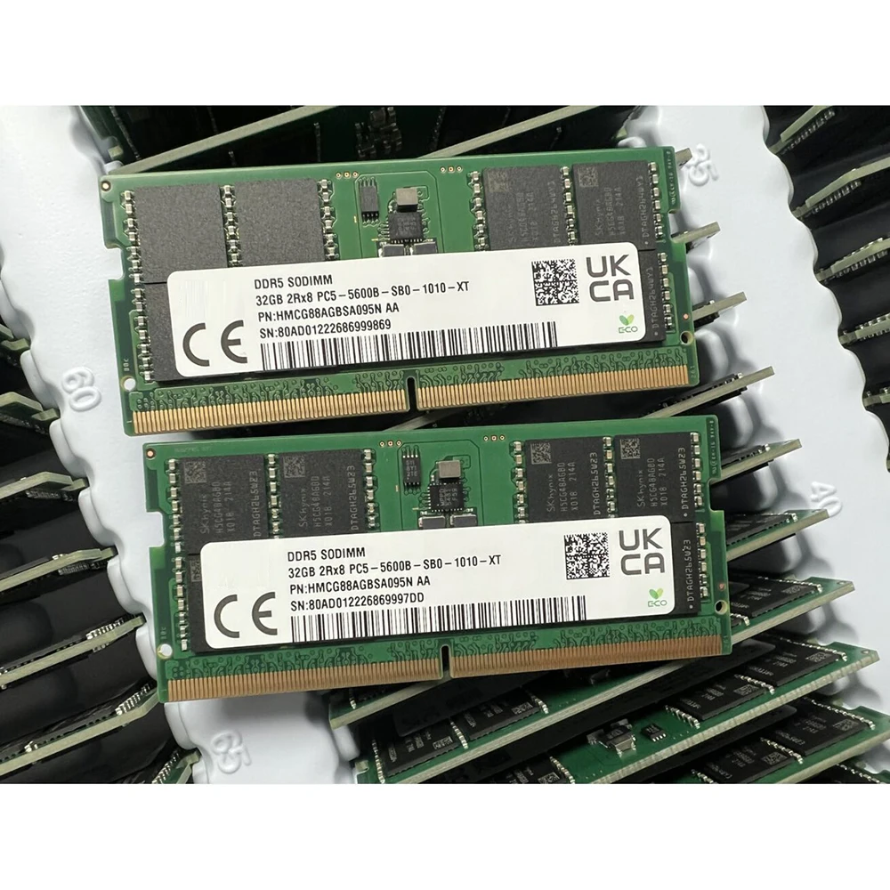 Imagem -05 - Memória do Caderno de Sodimm 32gb Ddr5 5600b 2rx8 Hmcg88agbsa095n Sodimm 5600b pc
