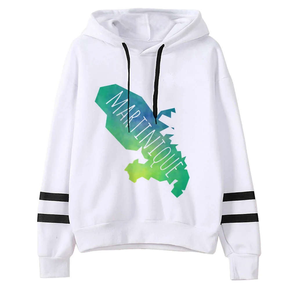 Martinique hoodie athleisure streetwear patterned manga comic trendy female sweatshirts hoddie patterned winter comic patterned