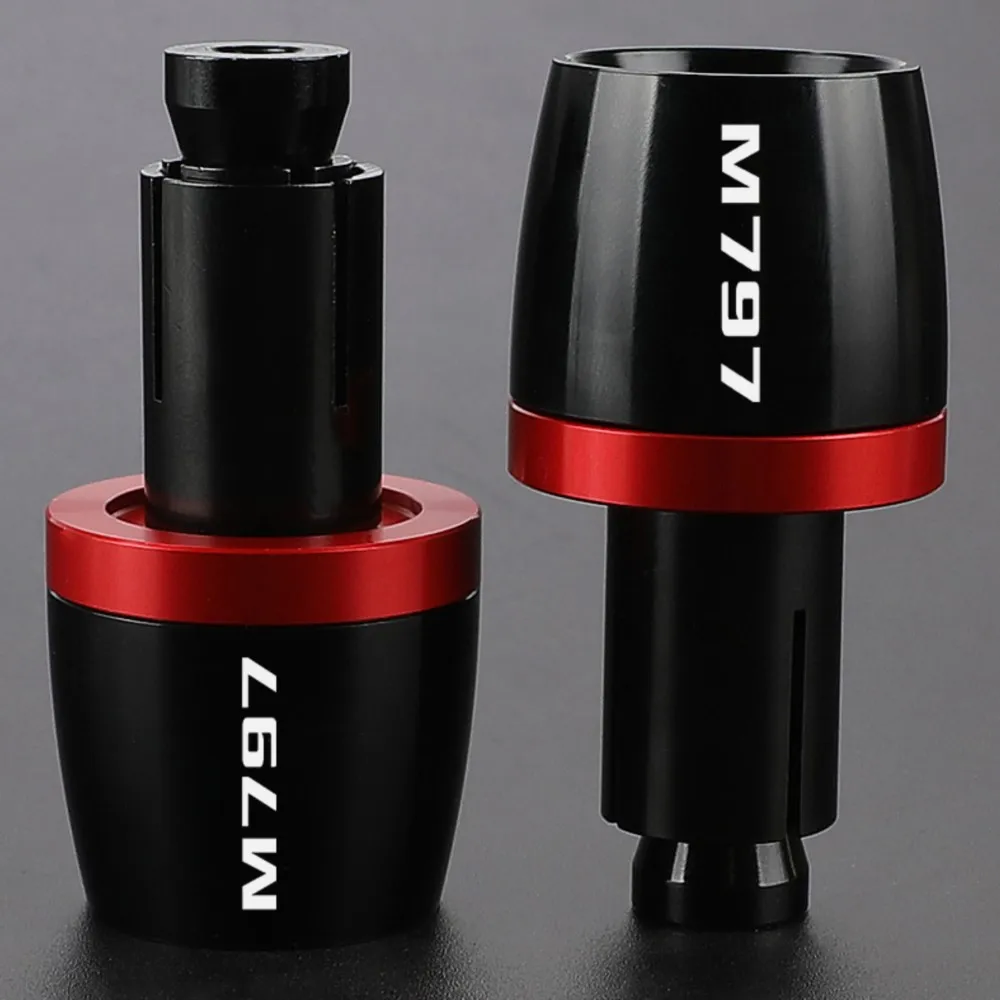 

FIT For DUCATI M797 2017 2018 2019 Hand Grip Handlebar ends Plug Cover CNC M 797 7/8'' 22MM Handle Bar End Motorcycle Universal