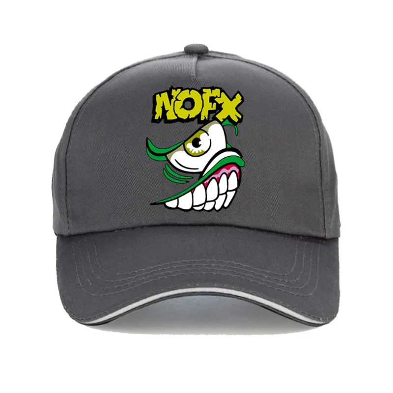 Nofx หมวกแก๊ปแนวพังก์แบบฮาร์ดคอร์หมวกเบสบอลโลหะแนวร็อค nofx มีแบรนด์แฟชั่นหมวกหน้าร้อนสำหรับผู้ชายและผู้หญิงหมวกติดด้านหลังปรับได้