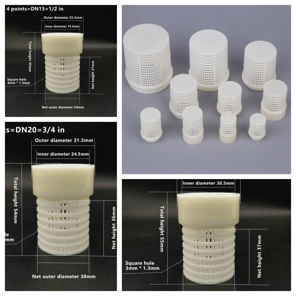 

1PC ABS White Female/Male Filter Cup Garden Irrigation Fitting Aquarium Fish Tank Filter Water Pump Hose Plastic Impurity Filter