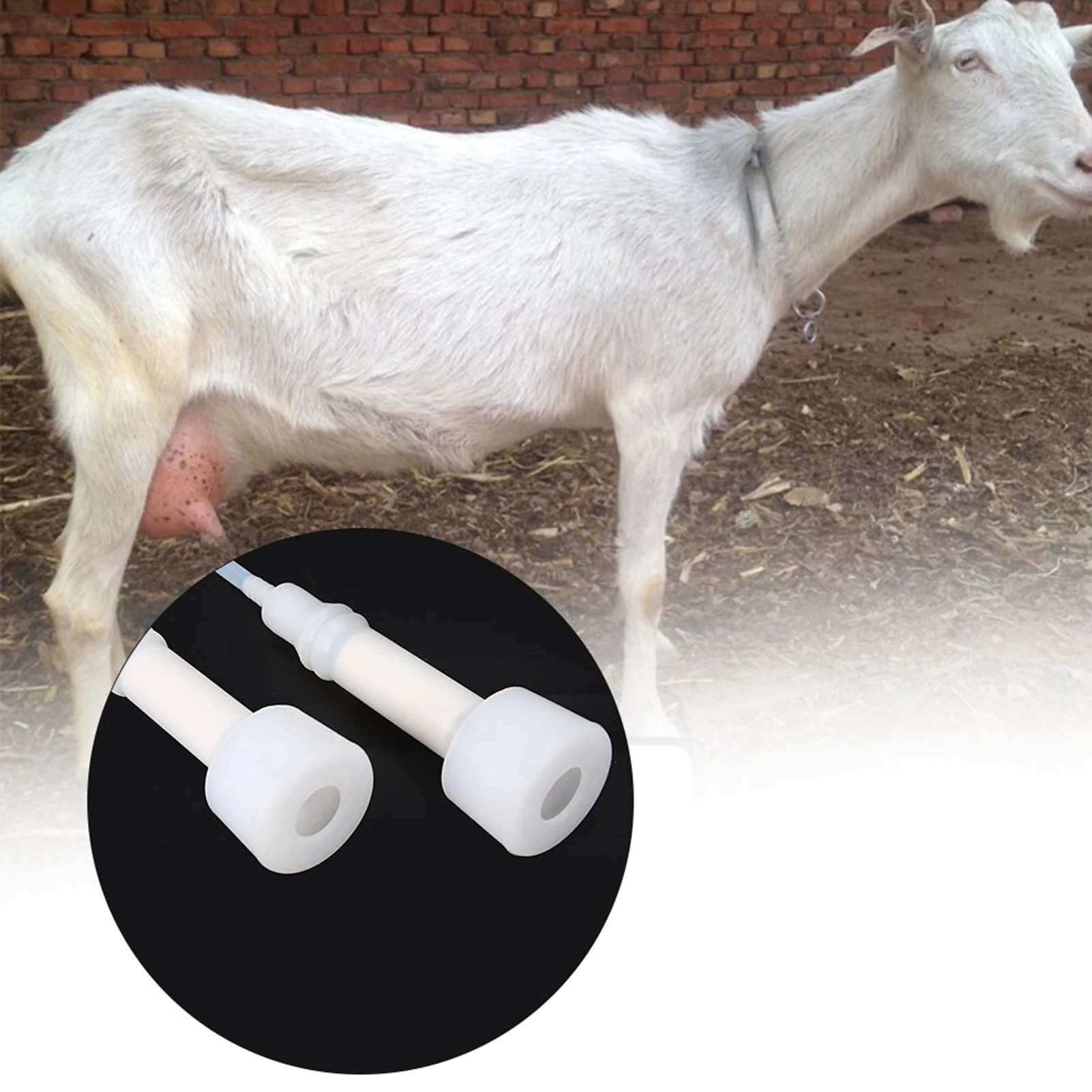 3L Portable Household Goat Milking Machine Manual Operation Sheep Milker Kit （For Goat）