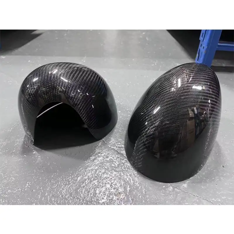 Carbon Fiber Side Mirror Cover Caps w/o Hole Replace for Mini Cooper F Series Pre-LCI