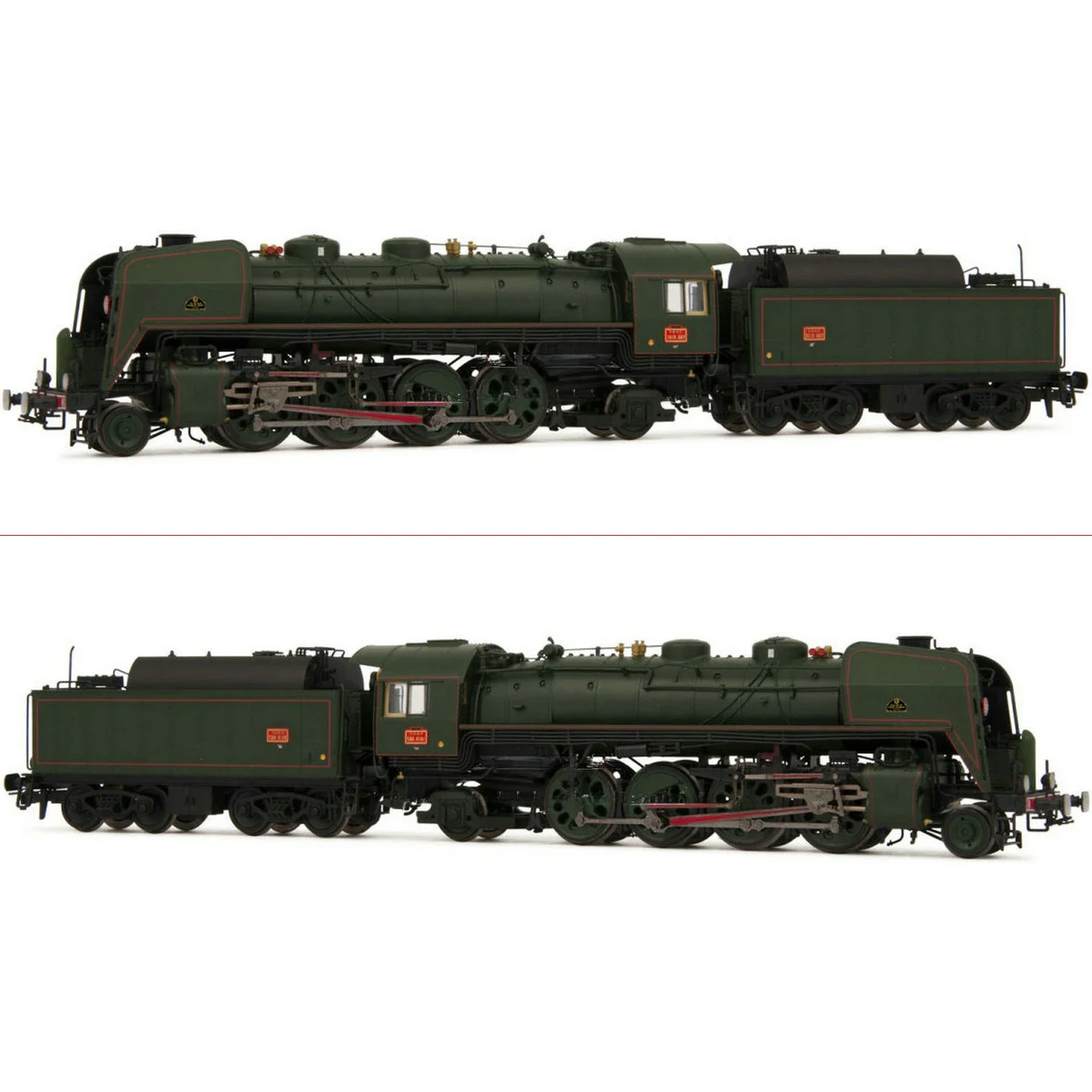 N Type 1/160 Train Model ARNOLD 2482S Digital Sound Effect Type 141 Steam Locomotive SNCF Third Generation Rail Car Toy