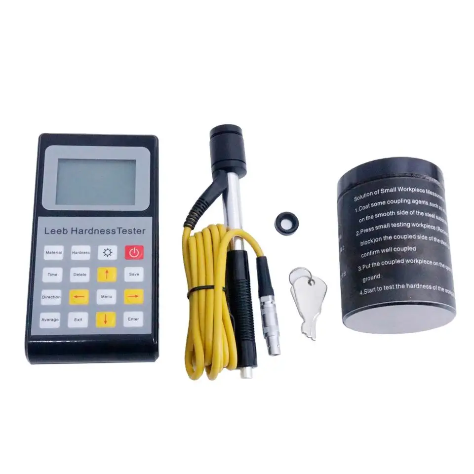 Portable Hardness Tester Gauge Digital Leeb Hardness Meter Durometer With Range (170-960)HLD LED Back-Light Display