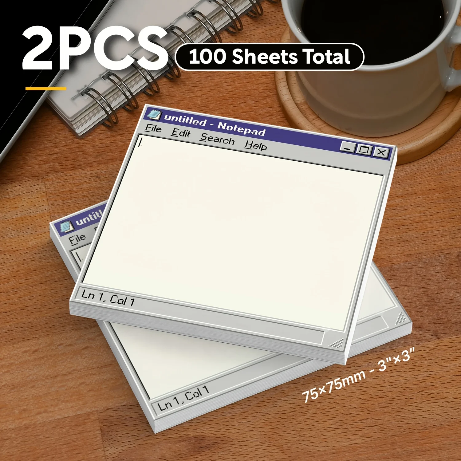 Total Stationery & Office Supply - Всего 100 листов. Ретро-блокнот для заметок