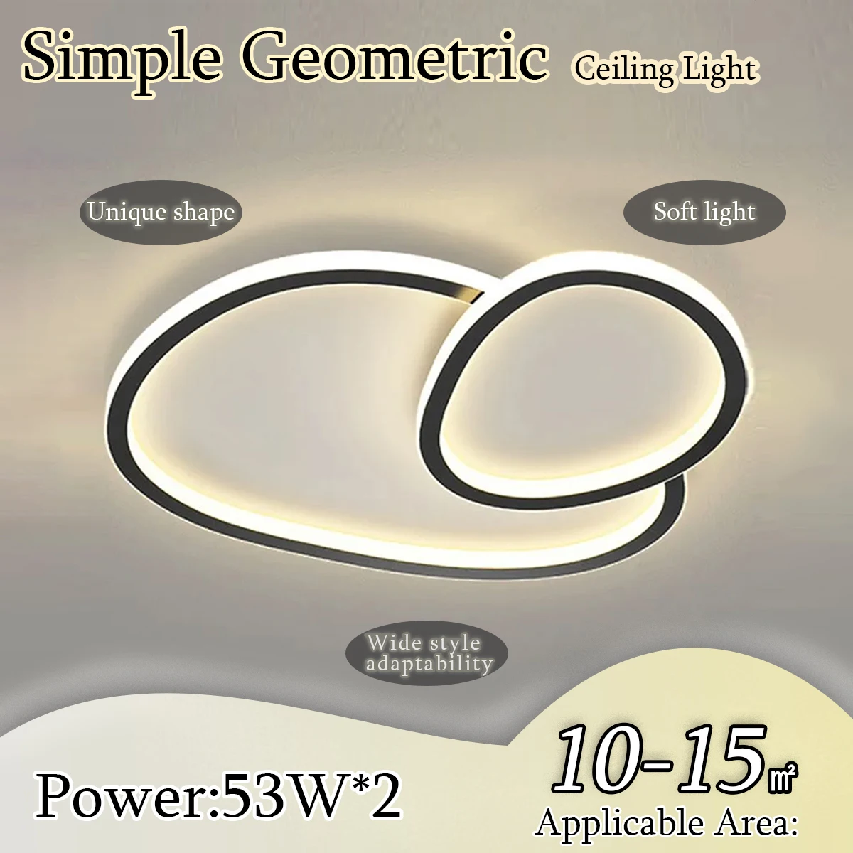 

Современный минималистичный потолочный светильник из гальки — основной светильник для гостиной с регулируемой яркостью и светильник для декора спальни