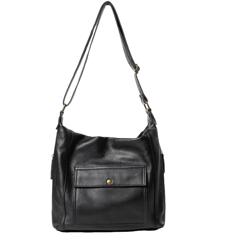 

Women Bags Soft Genuine Leather Underarm Shoulder Bags Lady Large Capacity Bucket Crossbody Bag High Quality Female Handbag Tote