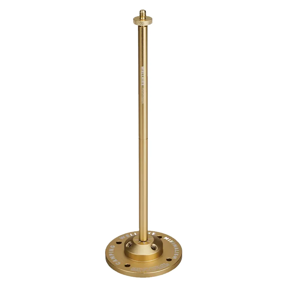 Soporte para luces de acampada, soporte para linterna de aleación de aluminio, poste extendido de 1/4 pulgadas, poste de luz desmontable para acampar al aire libre