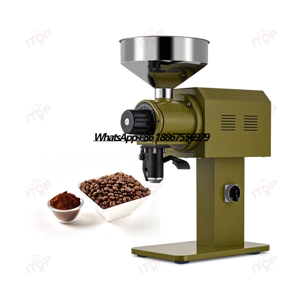 

Customized Color Industrial Coffee Bean Mill 98mm Flat Burr Electric Coffee Grinder