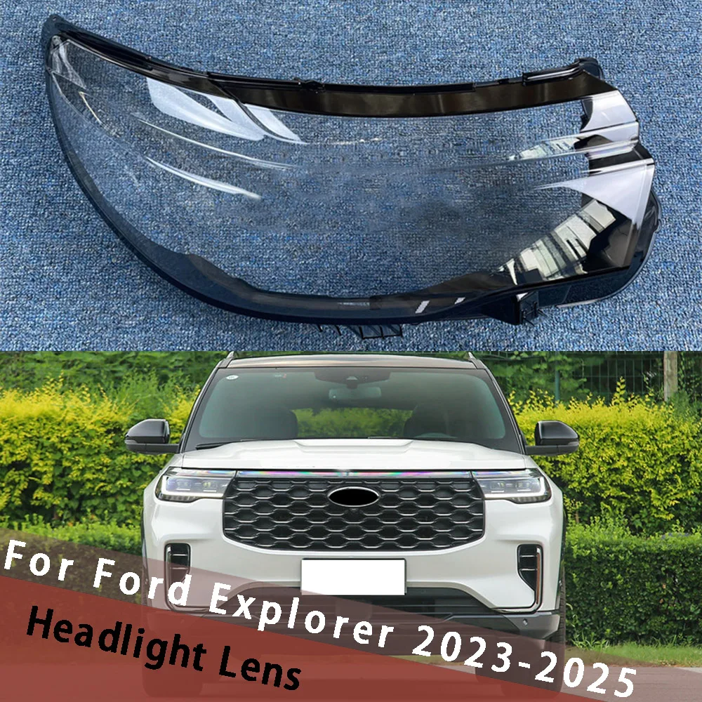 

Для Ford Explorer 2023 2024 2025 автоаксессуары абажур крышка фары автомобиля передняя фара крышка объектива фонари корпус
