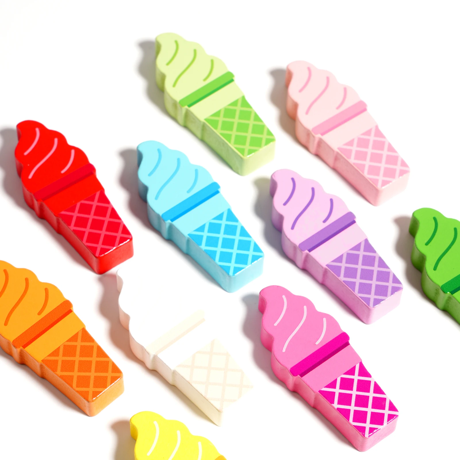 الإبداعية الآيس كريم مطابقة لعبة تفاعلية الذاكرة الدماغ التدريب اللون الإدراك تعلم ألعاب تعليمية للأطفال بنين بنات