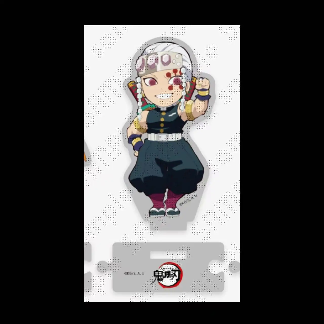 Gioco Uzui Tengen Iguro Obanai Kanroji Mitsuri Agatsuma Zenitsu Acrilico Stand Doll Anime Figura Modello Piastra Cosplay Giocattolo per il Regalo