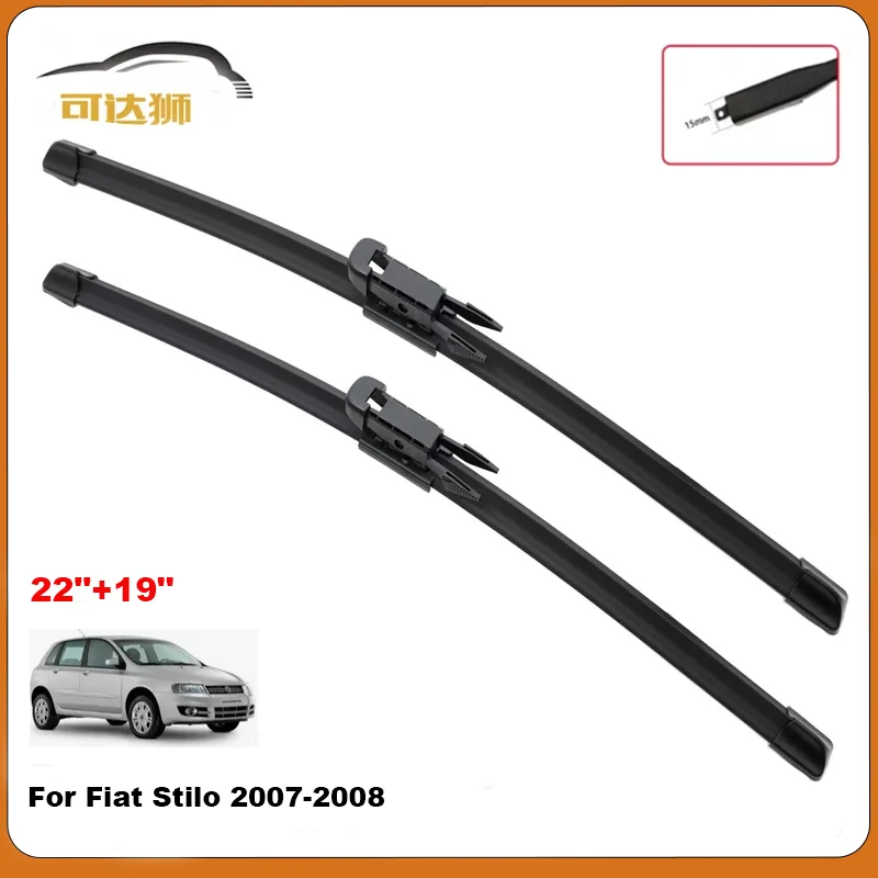 

Автомобильные щетки стеклоочистителя для Fiat Stilo 2007-2008, лобовое стекло, лобовое стекло, лобовые стеклоочистители 22 дюйма + 19 дюймов, автомобильные аксессуары