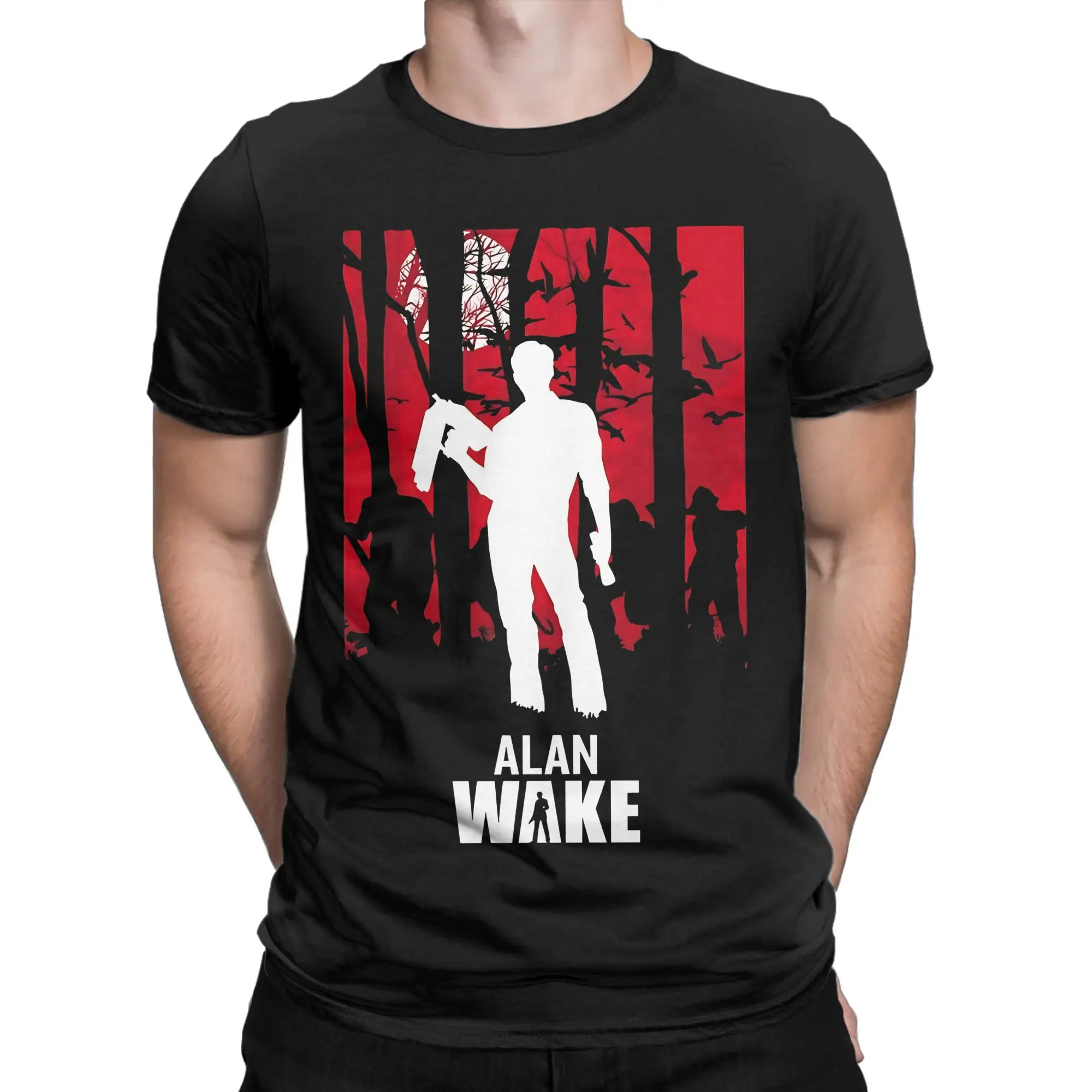 alan wake 2 game alan wake Novelty 100% Cotton T-Shirt Alan Wake 2 Tops Tees For Men