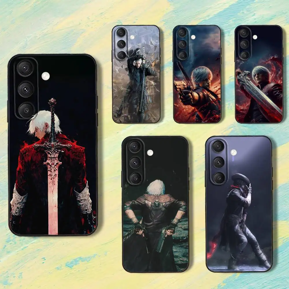 

D-Devil DMC May CryS Phone Case For Samsung S25,S24,S10,S22,S21,S20,S23,Ultra,Plus,Lite,FE,Soft Silicone Black Cover