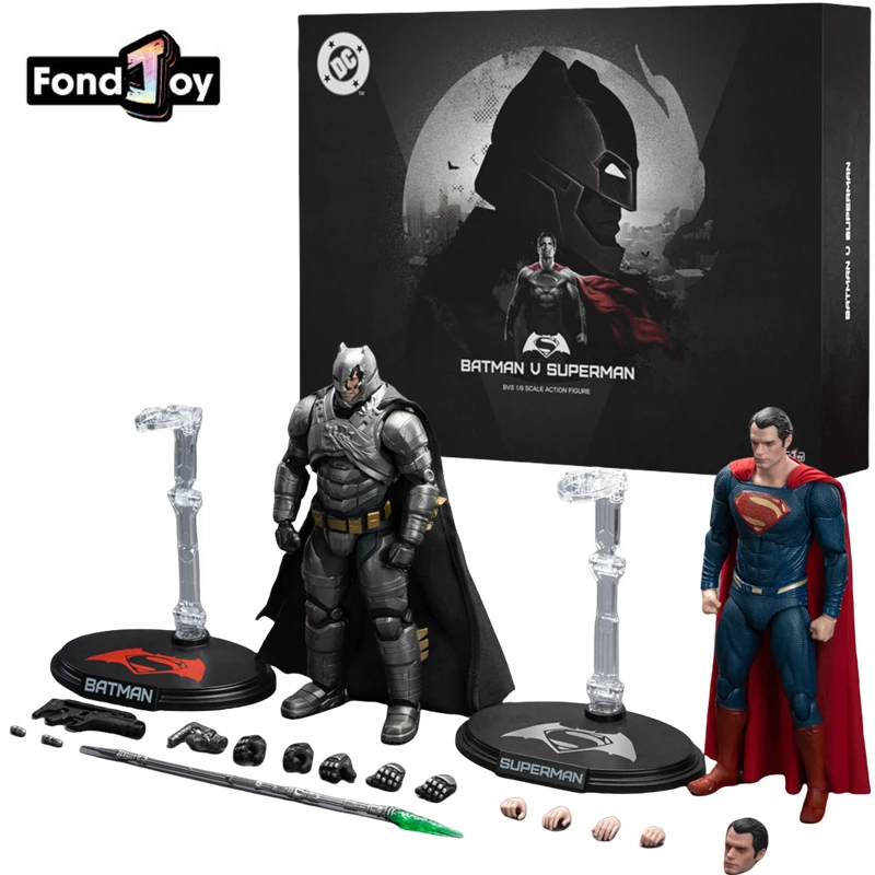 FondJoy Original Batman Superman DC Ben Henry BVS Battle Damaged ARMORED Justice League Wayne Actionfiguren Modell Spielzeug Geschenk