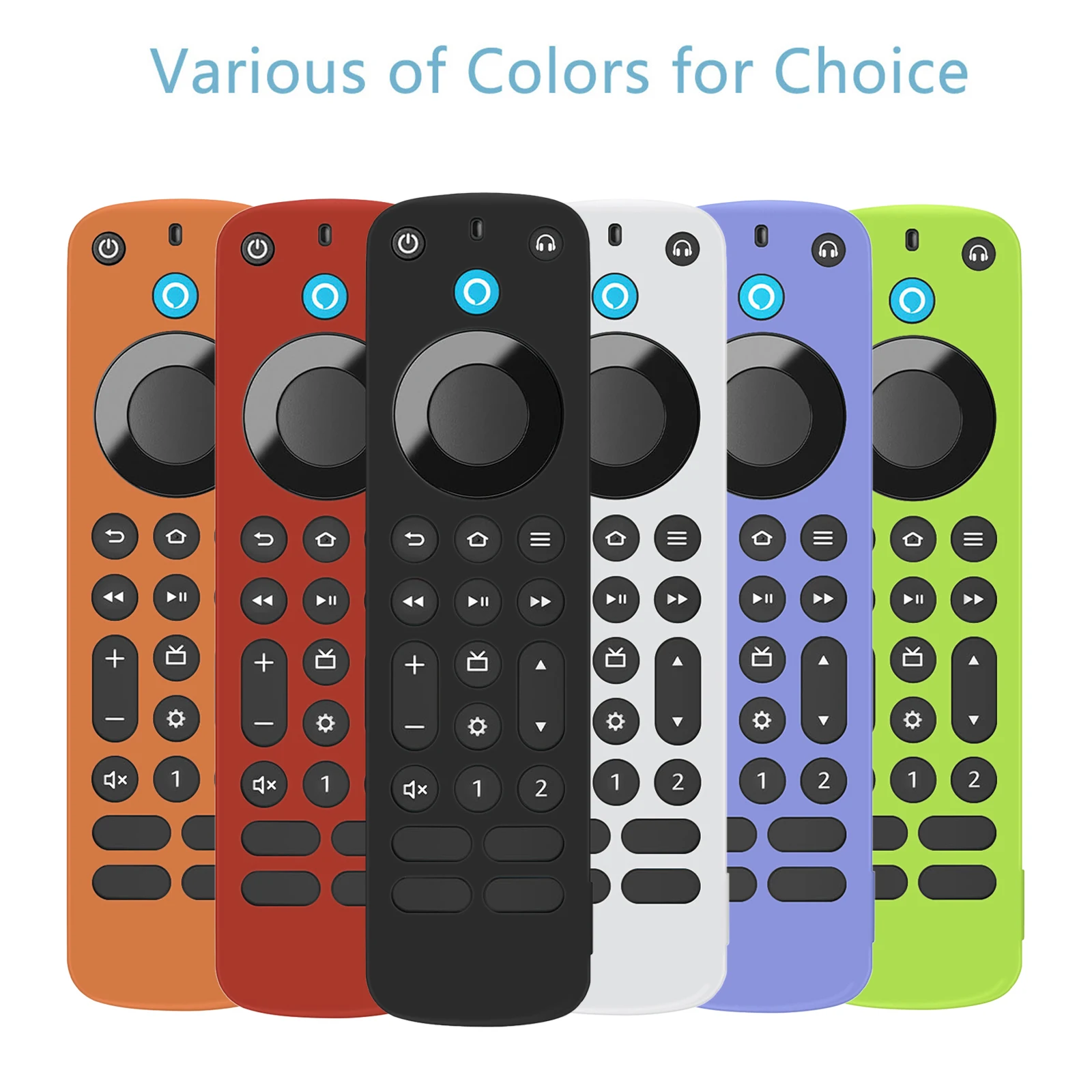 حافظة حماية من السيليكون مناسبة لجهاز التحكم عن بعد صوت الأمازون اليكسا ، غطاء واقي مضاد للانزلاق مضاد للصدمات ، النار TV Pro غمد