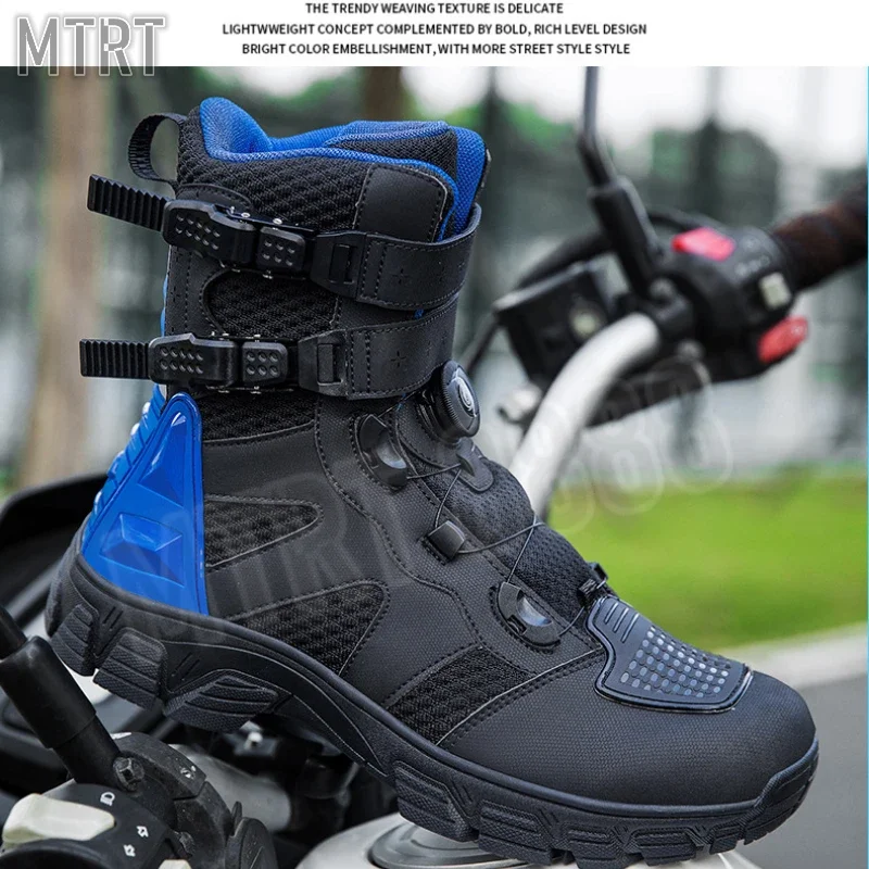 Off-road Riding Shoes High Top Ankle Protection Bike Boots for Couples Men Sports Shoes for Professional Racers Motorcycle Boots