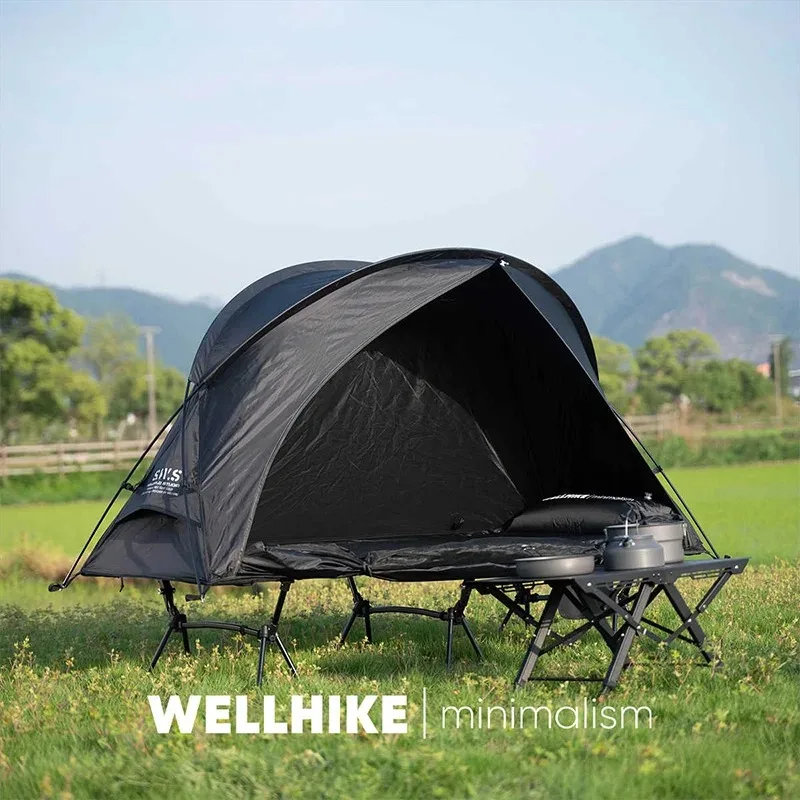 Wellhike ao ar livre cloudcase única temporada tenda leve acampamento dobrável marchando cama saco de armazenamento caminhadas equipamentos essenciais