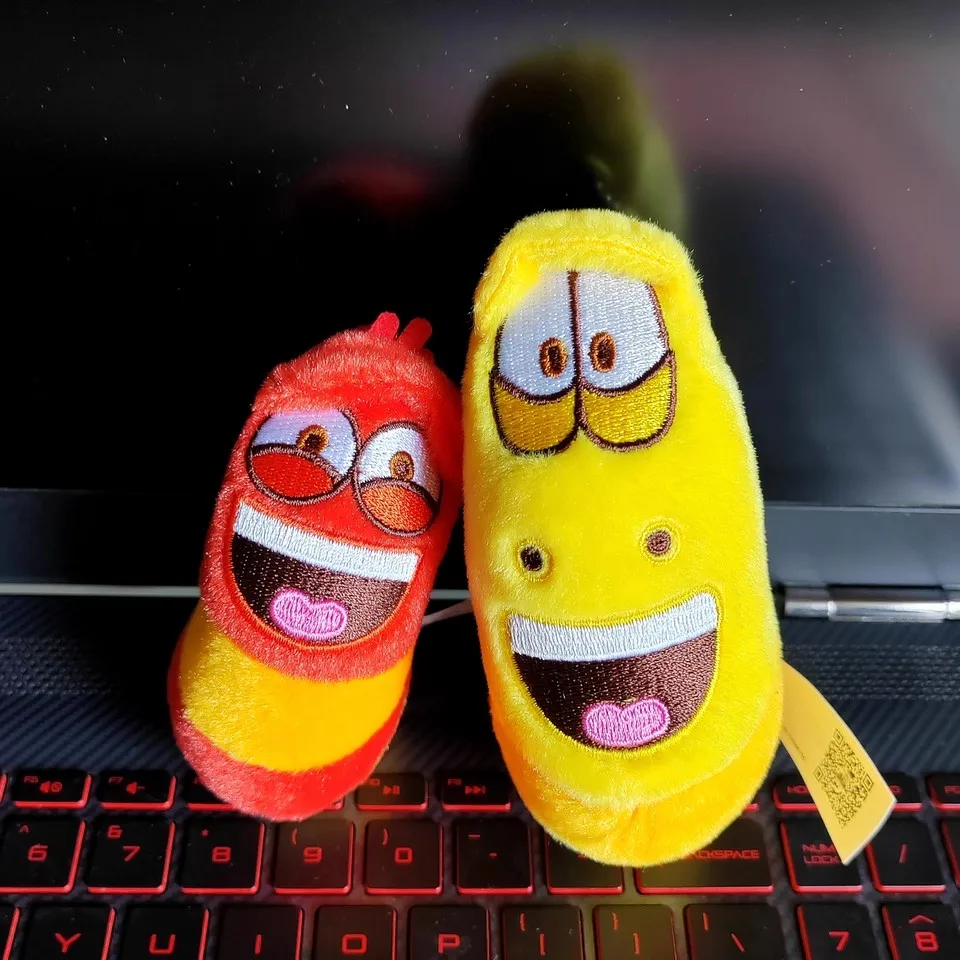 

Larva Caterpillar Slug Insect Pendant Key Ring Chain Bag Decoration Cartoon Animal Stuffed Doll Plush Toy Girl Boy Gift