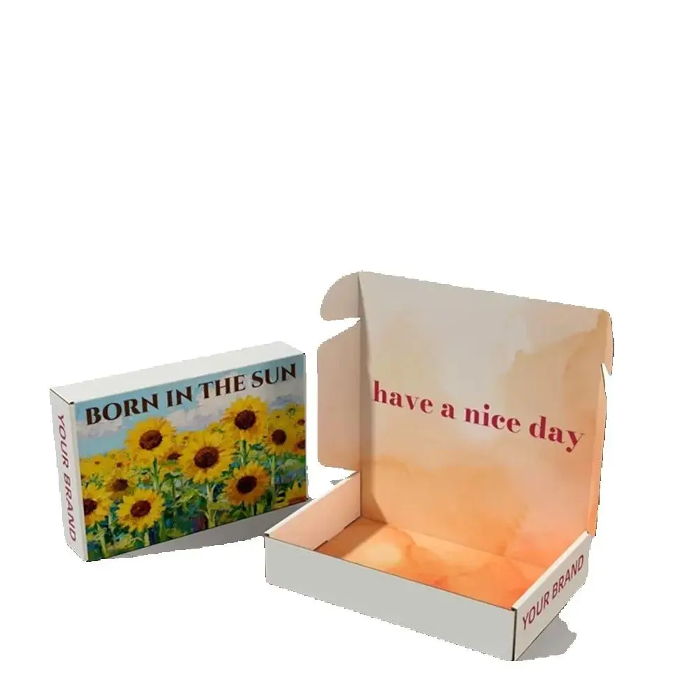 

Подарочные коробки из переработанного цветного картона с индивидуальным тиснением, экологичные | Большие почтовые коробки для авиаперевозок