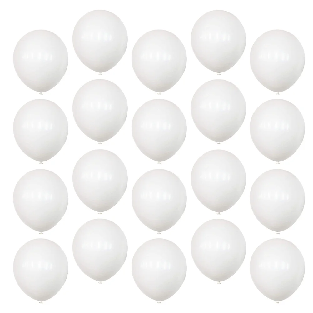 

200Pcs White Latex Round Balloons Party Decorations Wedding Birthday Backdrop Balloon Props Engagement Balloons