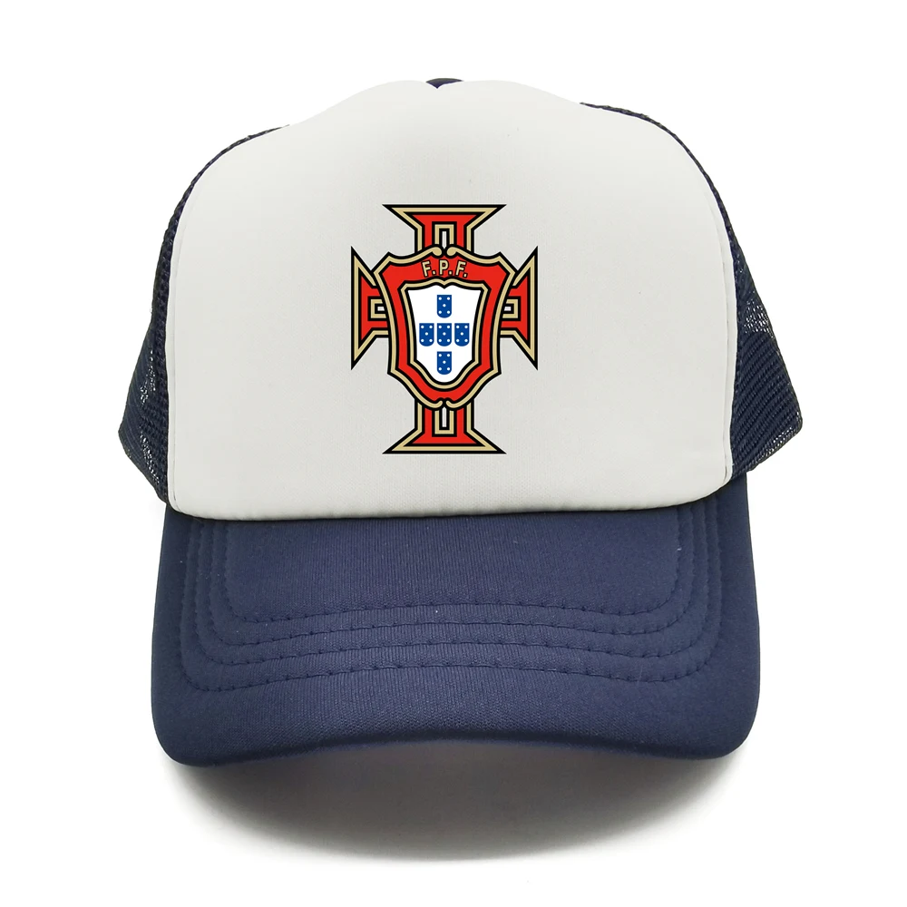 البرتغال قبعات سائقي الشاحنات الرجال قبعة قبعة بيسبول بارد الصيف للجنسين شبكة صافي البرتغال قبعات لاعب كرة القدم الوطنية