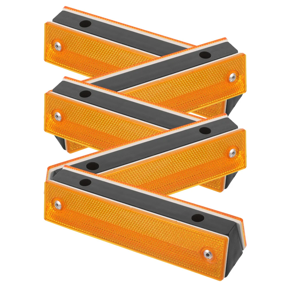 5Pcs Reflective Rectangular Delineator Durable Road Marker Pavement Reflectors for Driveway Entrance Safety Road Reflector