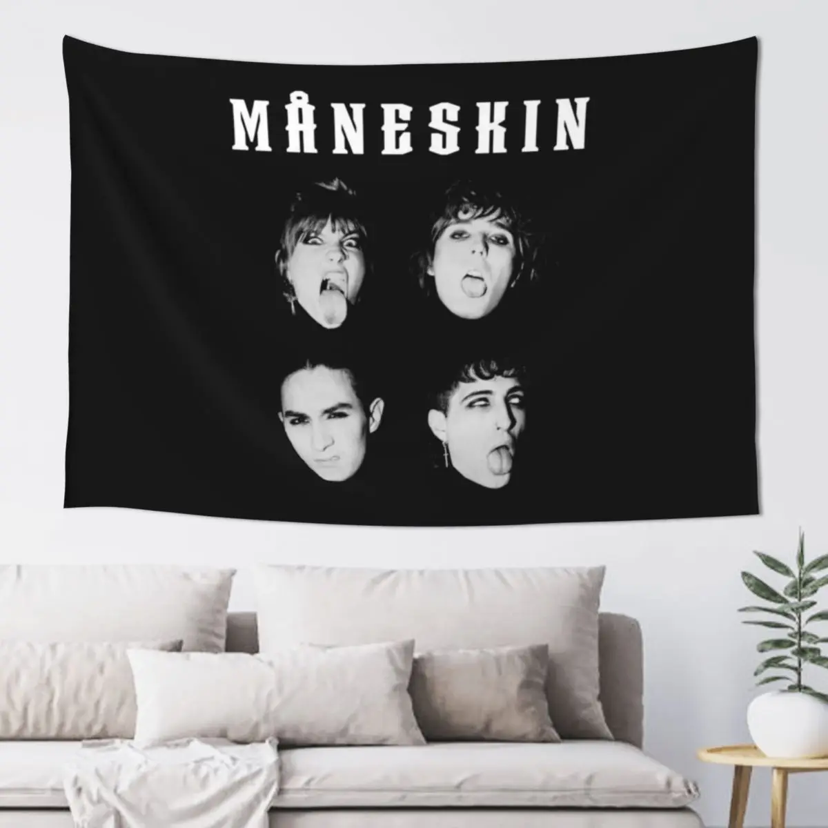 MANESKIN Maneskin,M?neskin Tapestry Art Mural Kawaii Room Decor Decoration Wall Nordic Home Decor Tapestry