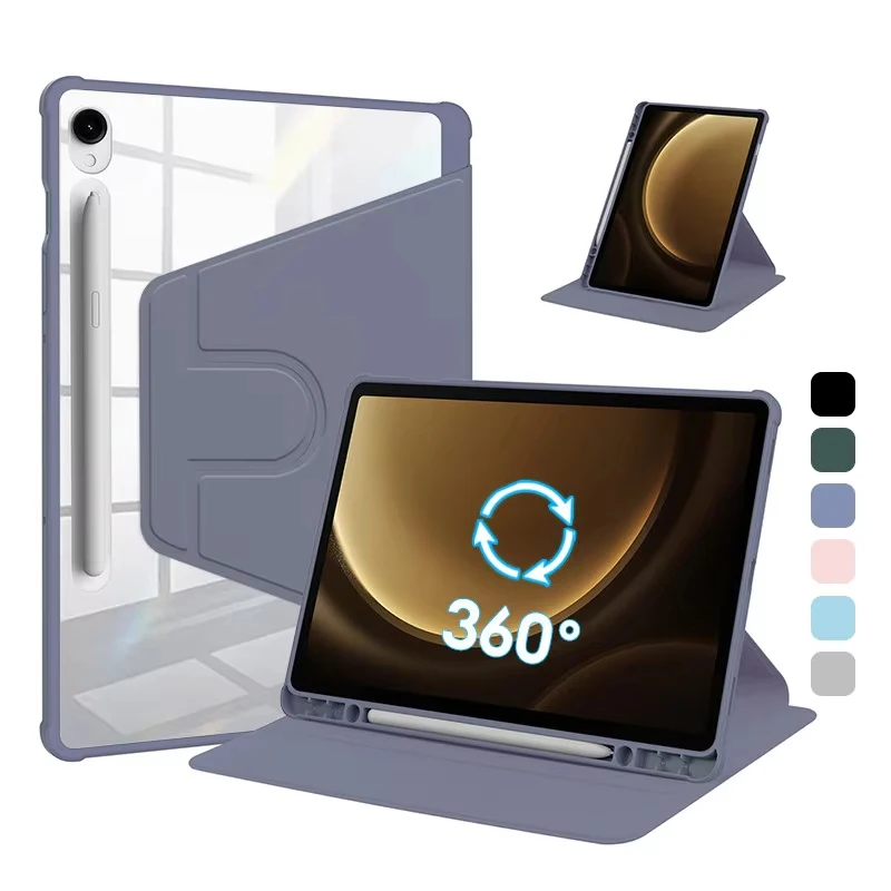 

For Samsung Galaxy Tab S9 Case For S10 S9 FE S6 Lite Tab A9 A8 S9 Plus S7 S8 For S7 S8 Plus S7 FE 12.4in S7 S8 11 Acrylic Cover