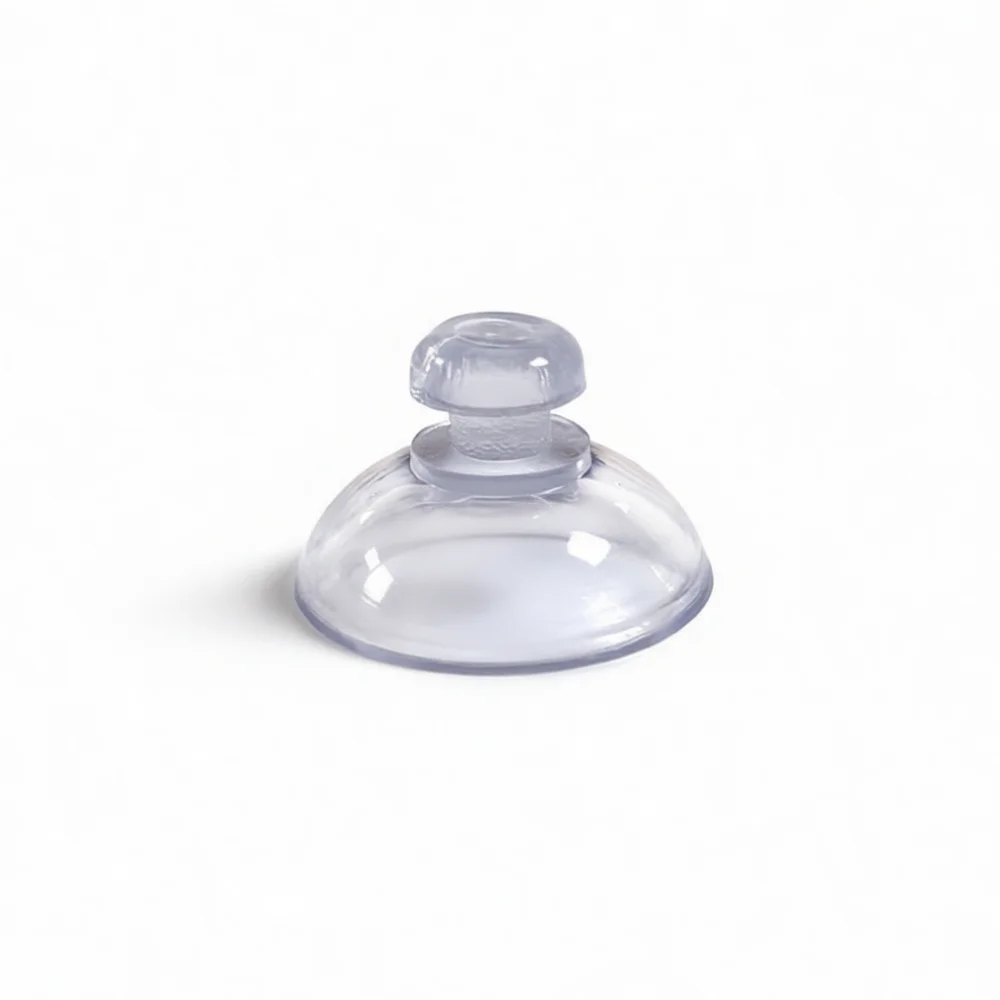 Flexible PVC Vacuum Sucker Mushroom Head Design For Glass Window Mounting Sturdy Fixing Accessory For Car Sign