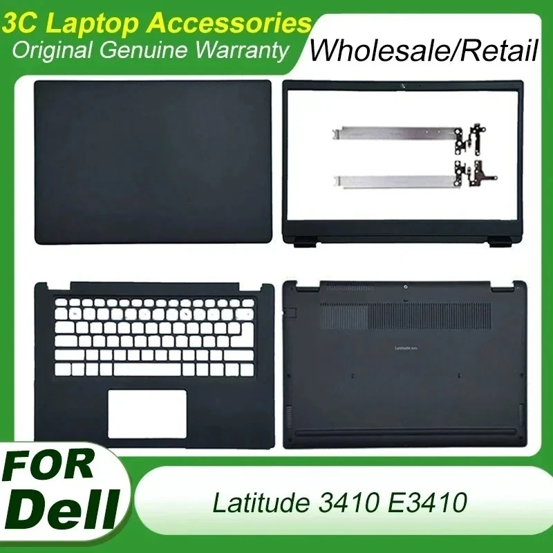 New for Dell Latitude 3410 E3410 Laptop LCD Back Cover Front Bezel Palmrest Keyboard Top Cover Bottom Case Black 0GMYC0 00MC2P