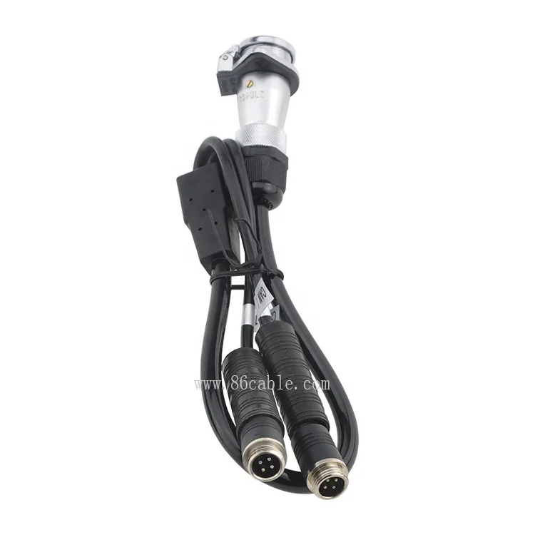 

IP68 Heavy Weather-Resistant Rear View Trailer Cable Receptacle Set 5-Contact Plug Socket Two Trailer