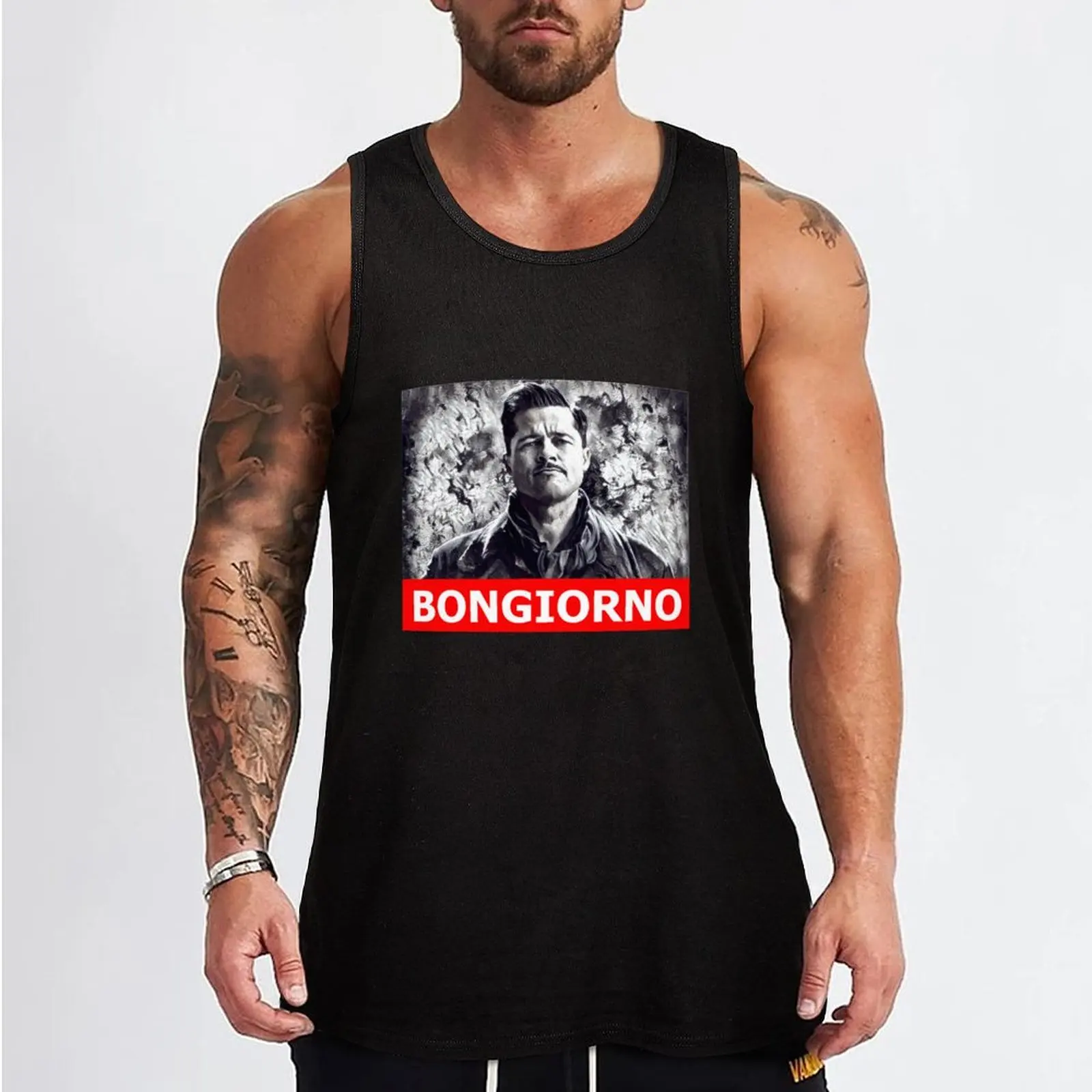 Inglorious Basterds Aldo Raine Tank Top fitness clothing for men clothes for men