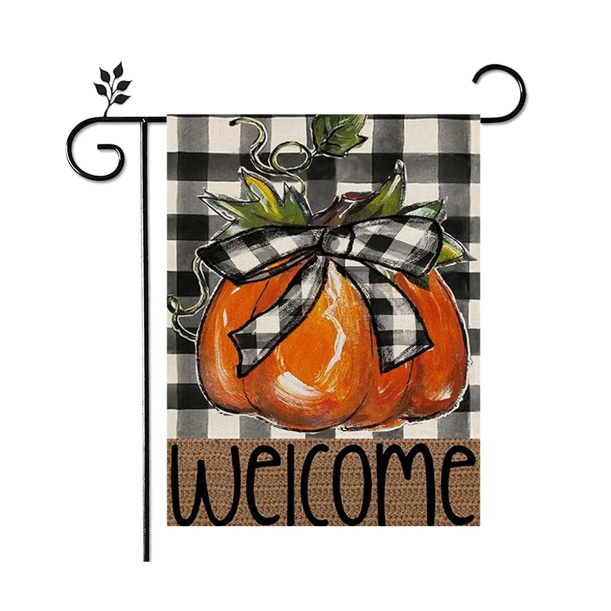 Fall Garden Flag -12X18 Inch, Double-Sided Printing, Vibrant Pumpkin Design