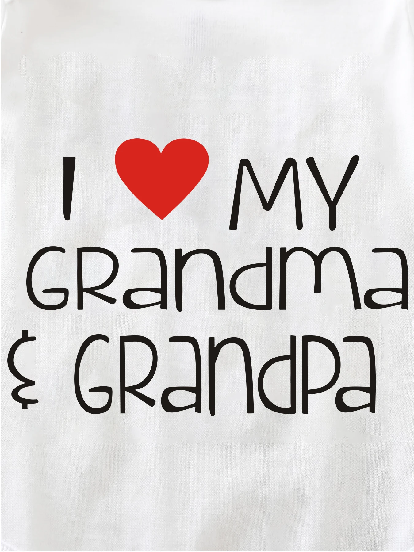 I Love My Grandma & Grandpa Prnit Cotton Baby Onesie Minimalist Letters Series Summer Comfy Y2K 0-24M Infant Jumpsuit Dropship