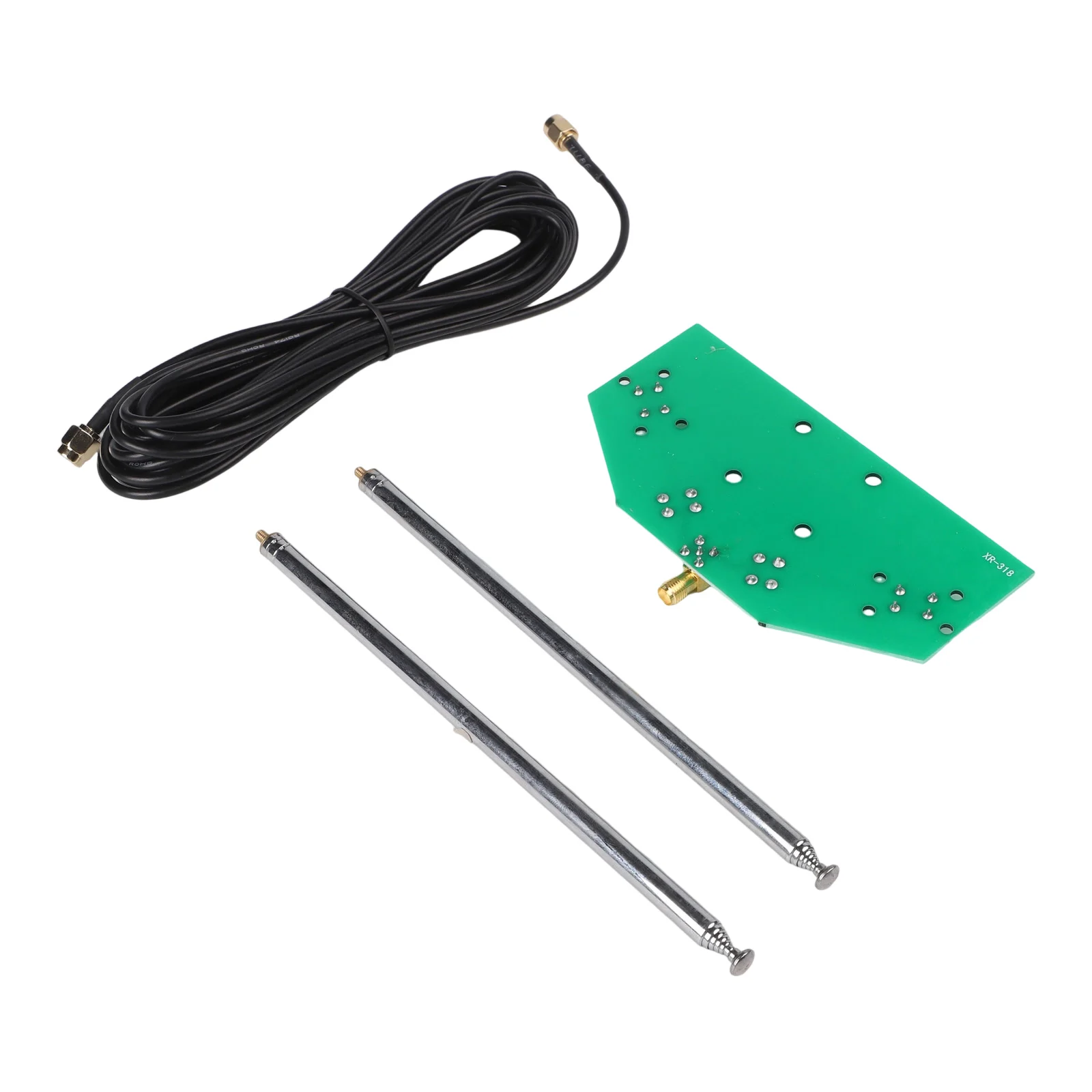 Green PCB V Type Dipole 533mm Length Adjustable Frequency For 137MHz Aviation Cloud Map Receiver Kit