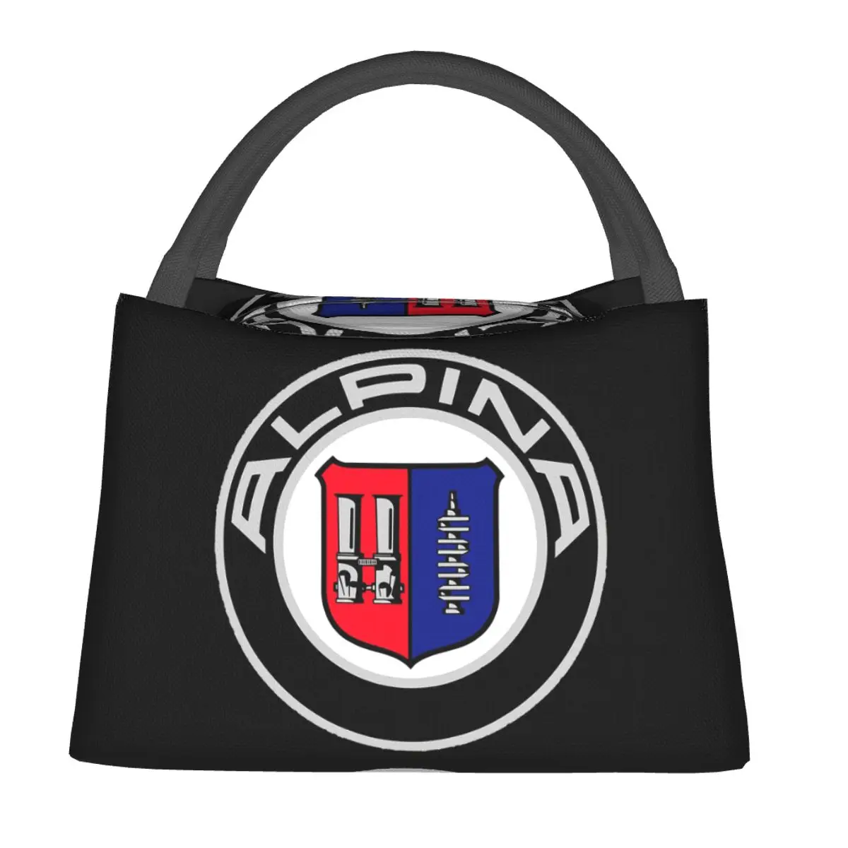 Alpina Classic Car Logos Lunch Bags Insulated Bento Box Portable Lunch Tote Picnic Bags Cooler Thermal Bag for Woman Girl School