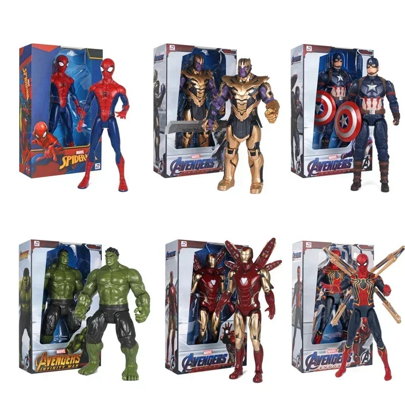 Original 18CM Avengers Legend Figur Wolverine Deadpool Thanos Hulk Iron Man Spider-Man Gwen Scarlet Captain Statue Figur Spielzeug – Detail 1